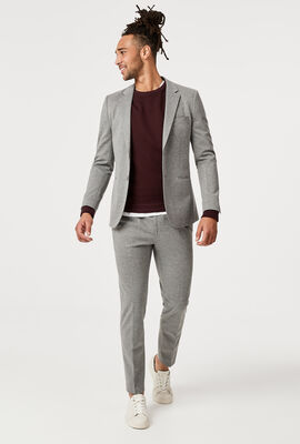 Fosco Suit Jacket, Mid Grey Jersey, hi-res